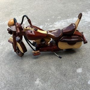 Wooden Motorcycle | Man Cave Decor